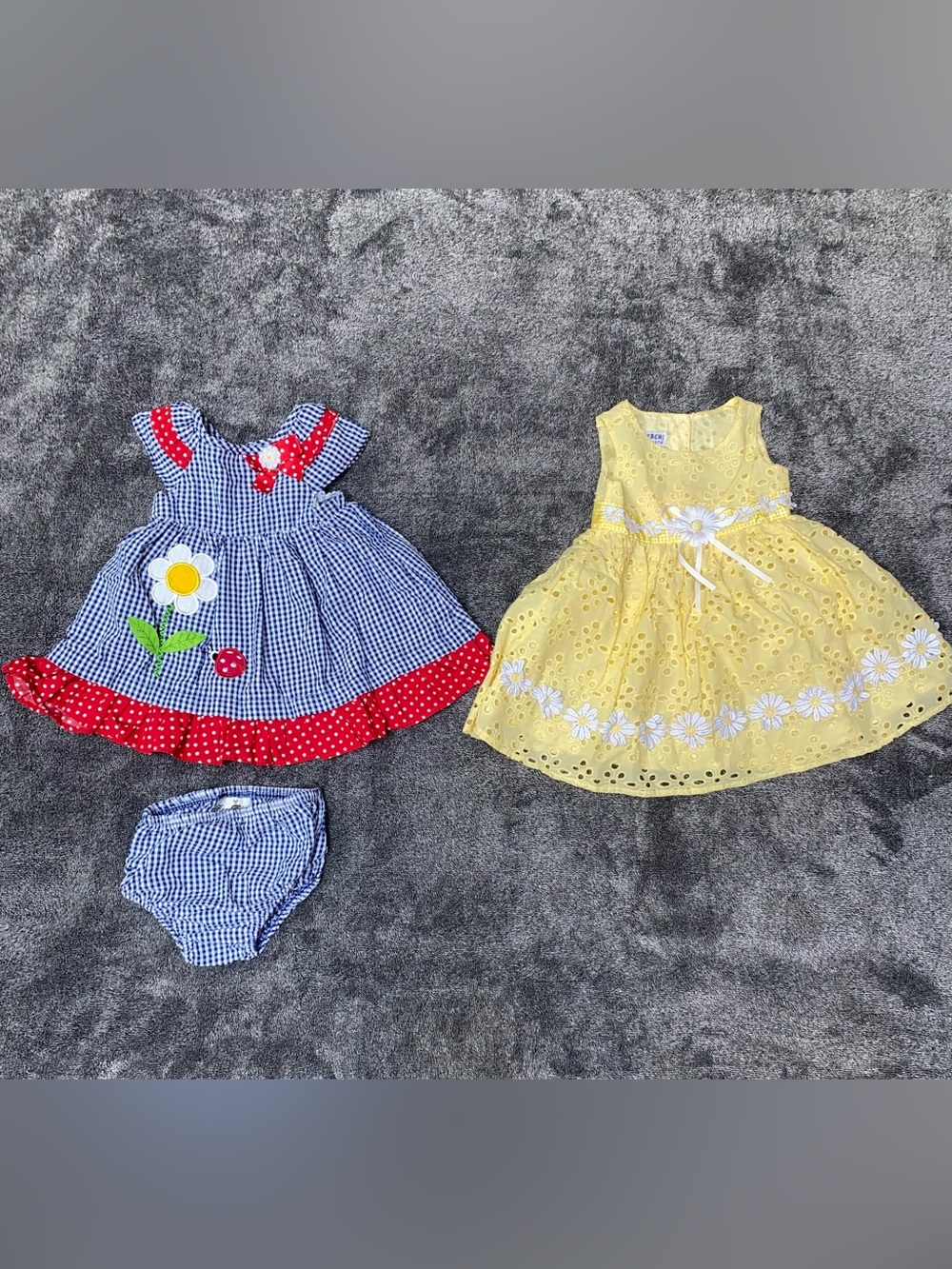 2 Baby Girl Summer Dresses | 12 Months | Blueberi Boulevard & Rare Editions